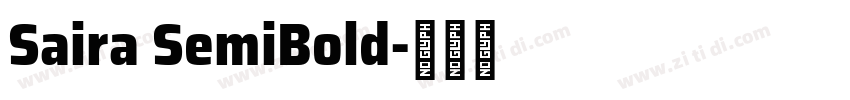 Saira SemiBold字体转换